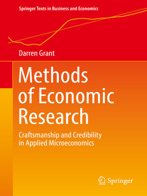 cover image of Methods of Economic Research